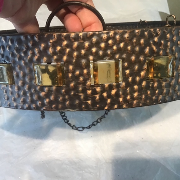 Copper Candle Chandelier Rustic Design - Picture 2 of 3